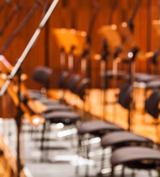 Concert koor op- en afbouw