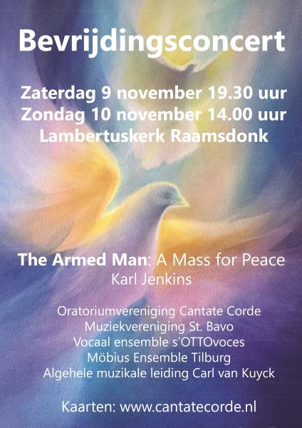 bevrijdingsconcert 9 en 10 november 2024 cantate corde poster